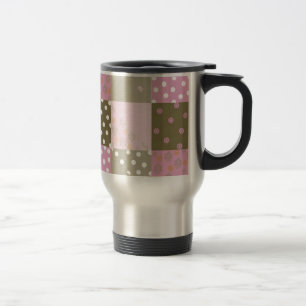 Mug De Voyage Couette rose Brown pois