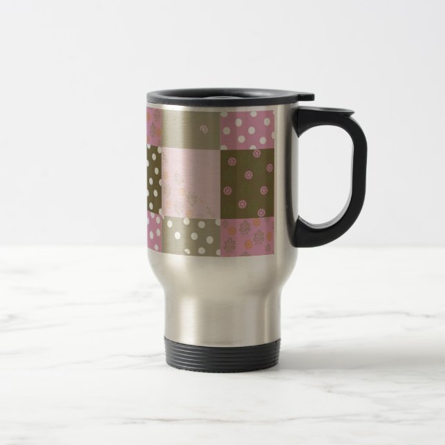 Mug De Voyage Couette rose Brown pois (Droit)