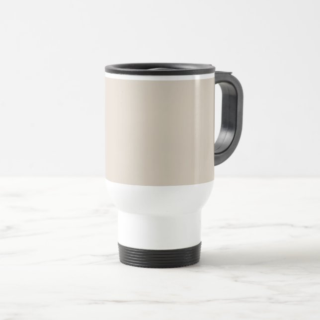 Mug De Voyage Couleur solide en lin naturel (Devant droit)