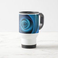 Couleurs bleu spirale 3D Art Abstrait fractal mode