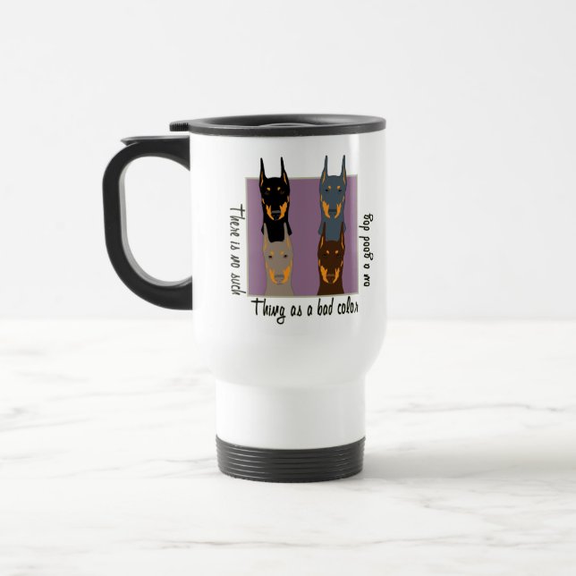 Mug De Voyage Couleurs de dobermann (Gauche)