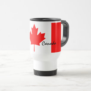Mug De Voyage Couleurs du drapeau de la Feuille d'érable du Can