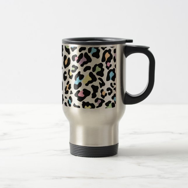 Mug De Voyage Couleurs multiples Empreinte de léopard (Droit)