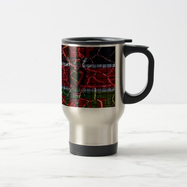 Mug De Voyage Couleurs rasta (Droit)