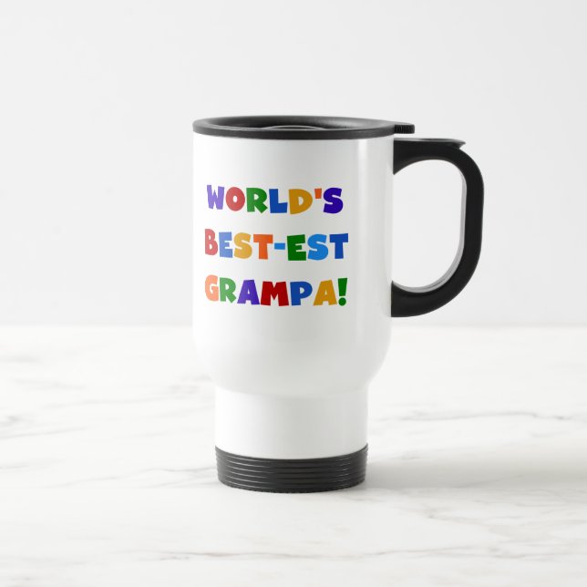 Mug De Voyage Couleurs vives les meilleurs cadeaux de Grampa au  (Droite)