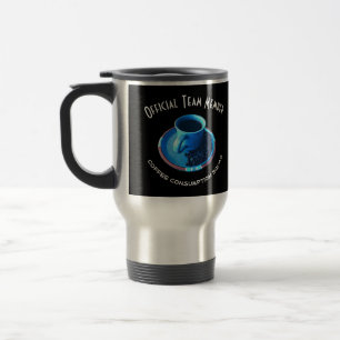 Mug De Voyage Coupe bleue et soucoupe   Équipe Amateurs de caf