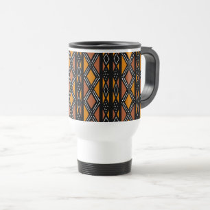 Mug De Voyage Coupe de culture Tissu de boue moderne Tribal de B