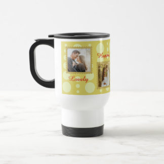 Mug De Voyage Couple Photo Love Design with Custom Text