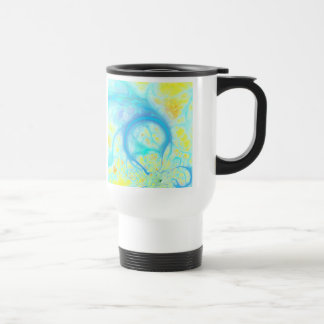 Mug De Voyage Courants de joie - Aqua et citron cosmiques