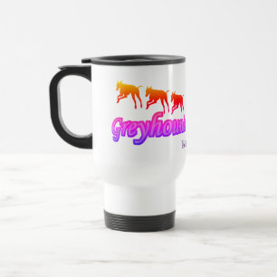 Mug De Voyage Courir Greyhounds Rainbow Personnalisé