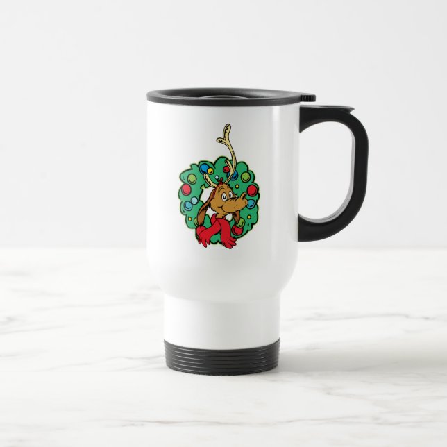 Mug De Voyage Couronne de Noël de Grinch | Max (Droite)