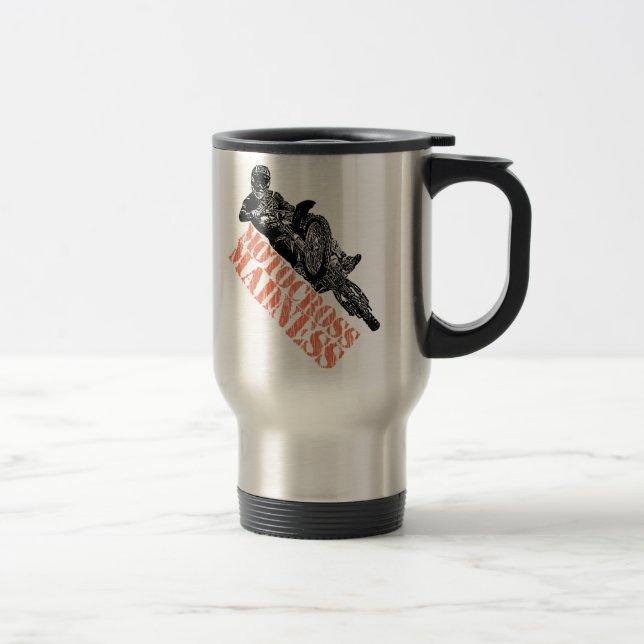 Mug De Voyage Course de motocross (Droit)