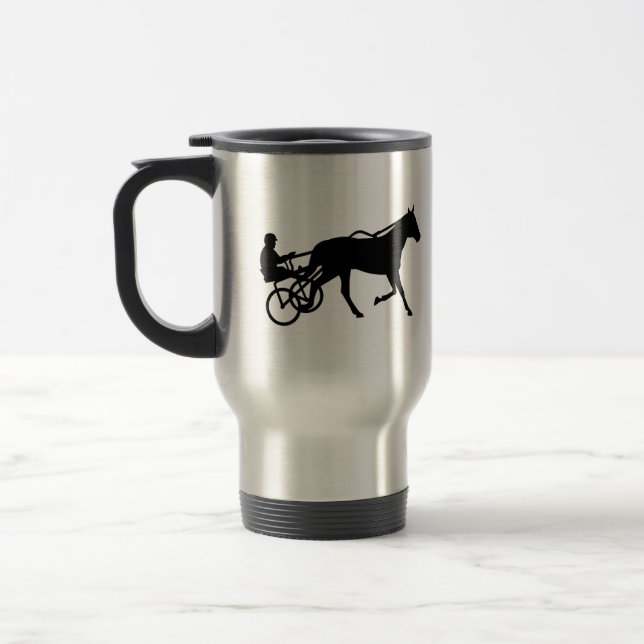 Mug De Voyage Course de trot de harnais (Gauche)