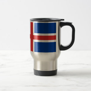 Mug De Voyage Coût bas ! Drapeau de l'Islande