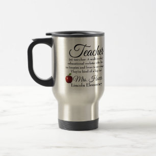 Mug De Voyage Coutume de Rockstar de professeur