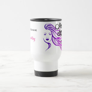 Mug De Voyage Coutume de salon de styliste en coiffure
