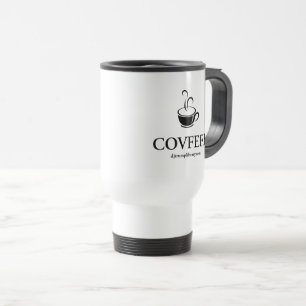 Mug de voyage "Covfefe" (blanc)