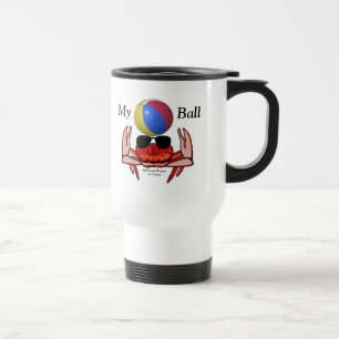 Mug De Voyage Crabe de plage, My Ball, MeWarriorWoman sur Twitch