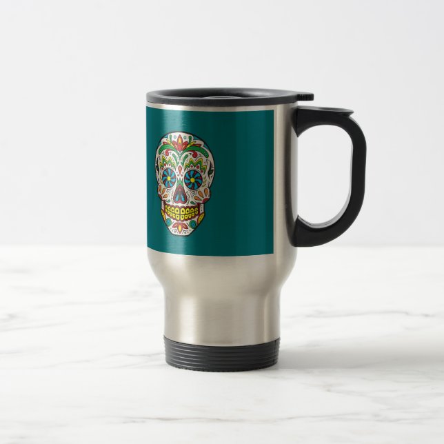 Mug De Voyage Crâne à sucre (Droit)