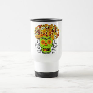 Mug De Voyage Crâne à sucre floral