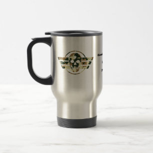 Mug De Voyage Crâne camouflage   Fierté militaire Vétéran