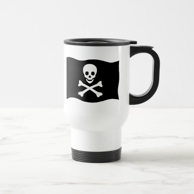 Mug De Voyage Crâne et os croisés (Droite)