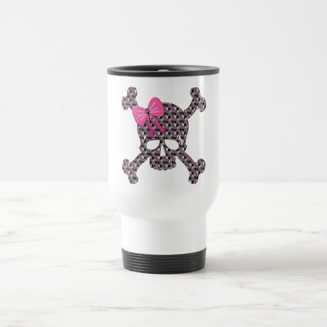 Mug De Voyage Crâne fleuri (Centre)