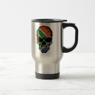 Mug De Voyage Crâne sud-africain de drapeau