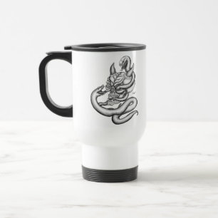 Mug De Voyage Crâne - têtes de diable avec serpent