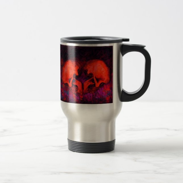 MUG DE VOYAGE CRÂNES ROUGES DE COEUR (Droit)