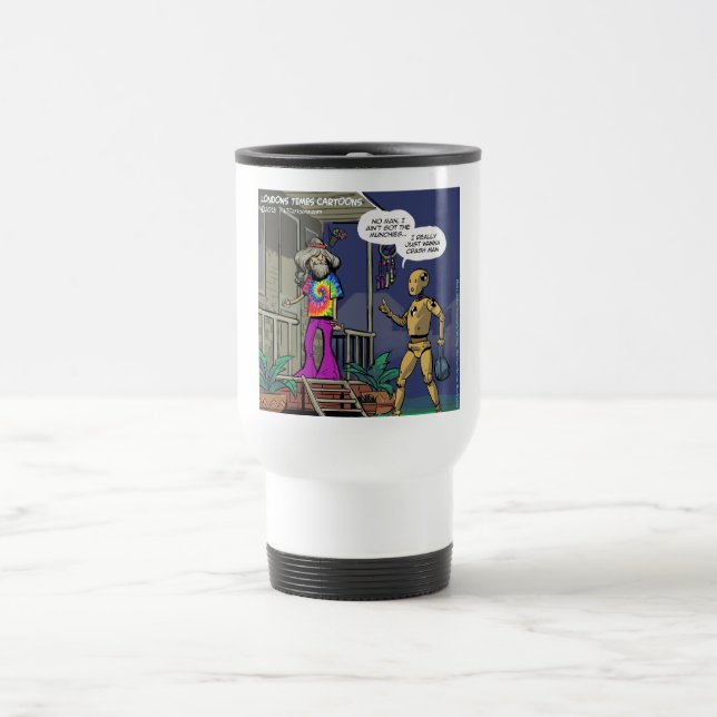 Mug De Voyage Crash Test Hippie Funny (Centre)
