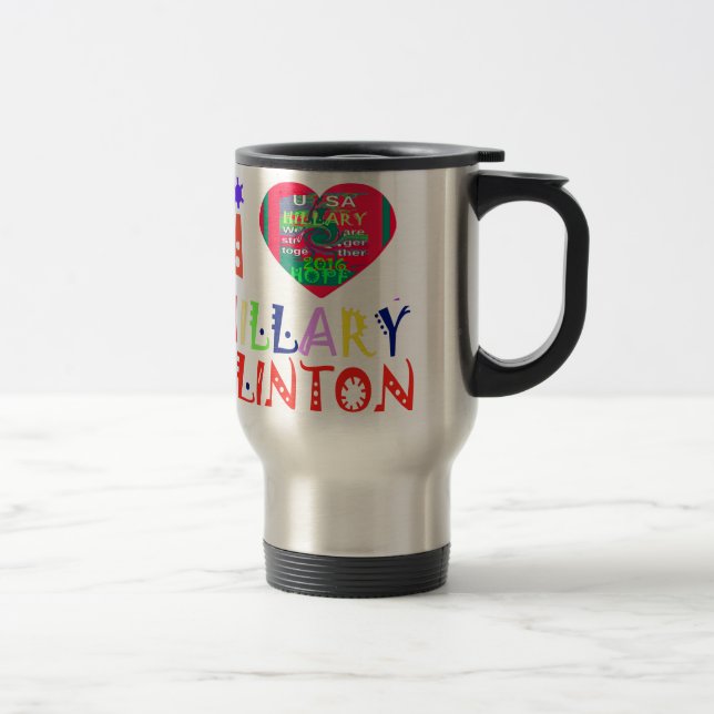 Mug De Voyage Create You Own Inspirational Hillary Love (Droit)