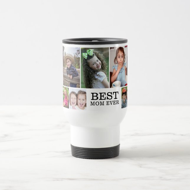 Mug De Voyage Create Your Own Best Mom Ever 10 Photo Collage  (Centre)