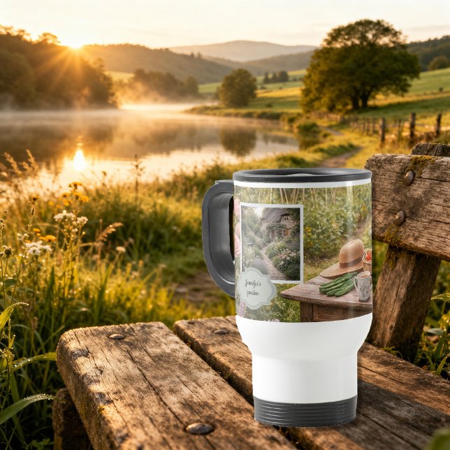 Mug De Voyage Create your own Coffee before gardening photo (Create your own Coffee before gardening photo Travel Mug. You can add your own photo, name and text.)