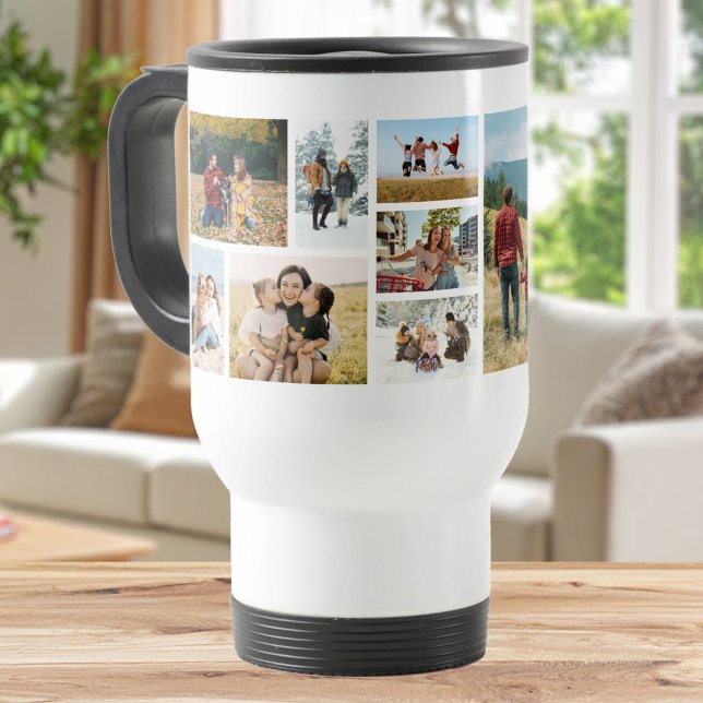 Mug De Voyage Create Your Own Custom 12 Photo Collage (Créateur téléchargé)