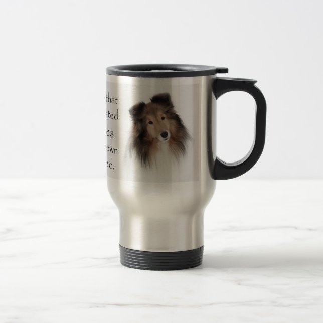 Mug De Voyage Création de Shelties (Droit)