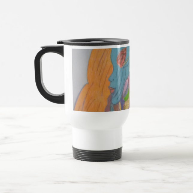 Mug De Voyage Créature Féminine Fantastique de Science-Fiction  (Gauche)