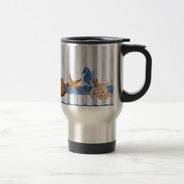 Mug De Voyage Créatures marines nautiques (Droit)