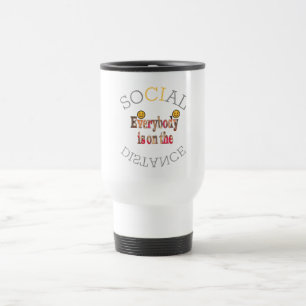 Mug De Voyage Créez votre distance sociale et nous survivrons