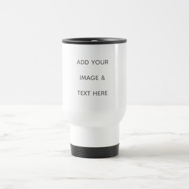 Mug De Voyage Créez votre propre blanc  (Centre)