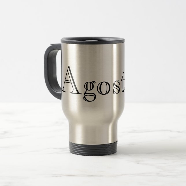 Mug De Voyage Créez votre propre cadeau personnalisé de nom pers (Devant gauche)