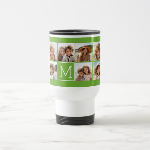 Mug De Voyage Créez votre propre Instagram Photo Collage Lime