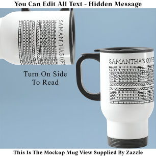 Mug De Voyage Créez Votre Propre Message Caché Court 148BW Nouve