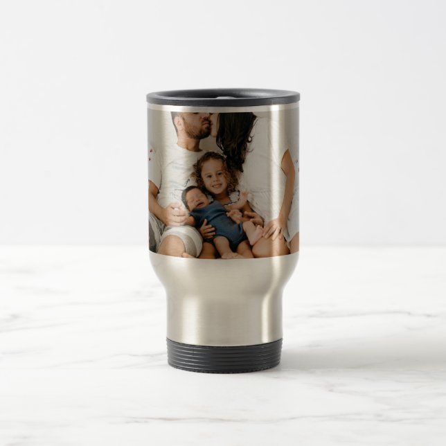 Mug De Voyage Créez votre propre photo personnalisée de famille (Centre)