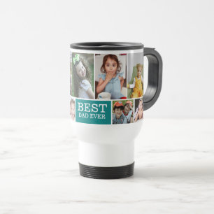 Mug De Voyage Créez votre propre photo Turquoise meilleur papa E