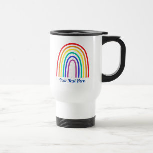 Mug De Voyage Créez votre propre professeur moderne Rainbow