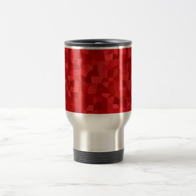 Mug De Voyage Créez votre propre rouge (Centre)