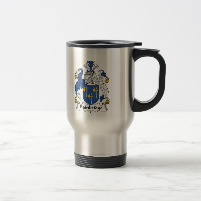 Mug De Voyage Crête de famille de Bainbridge (Droit)