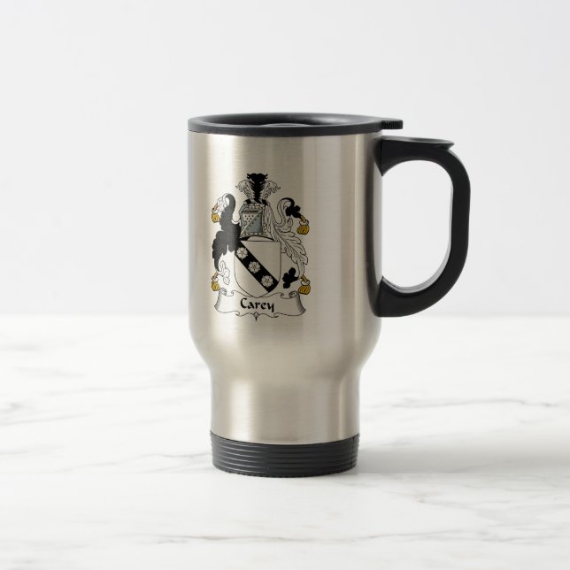 Mug De Voyage Crête de famille de Carey (Droit)