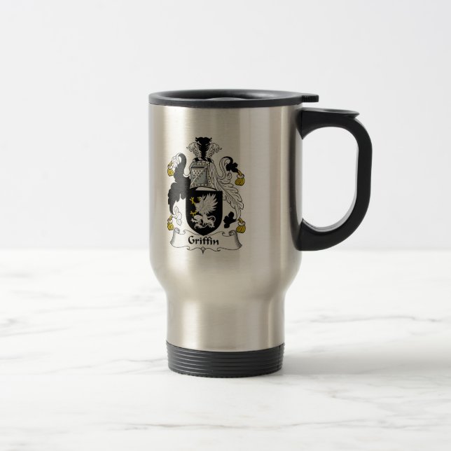 Mug De Voyage Crête de famille de griffon (Droit)